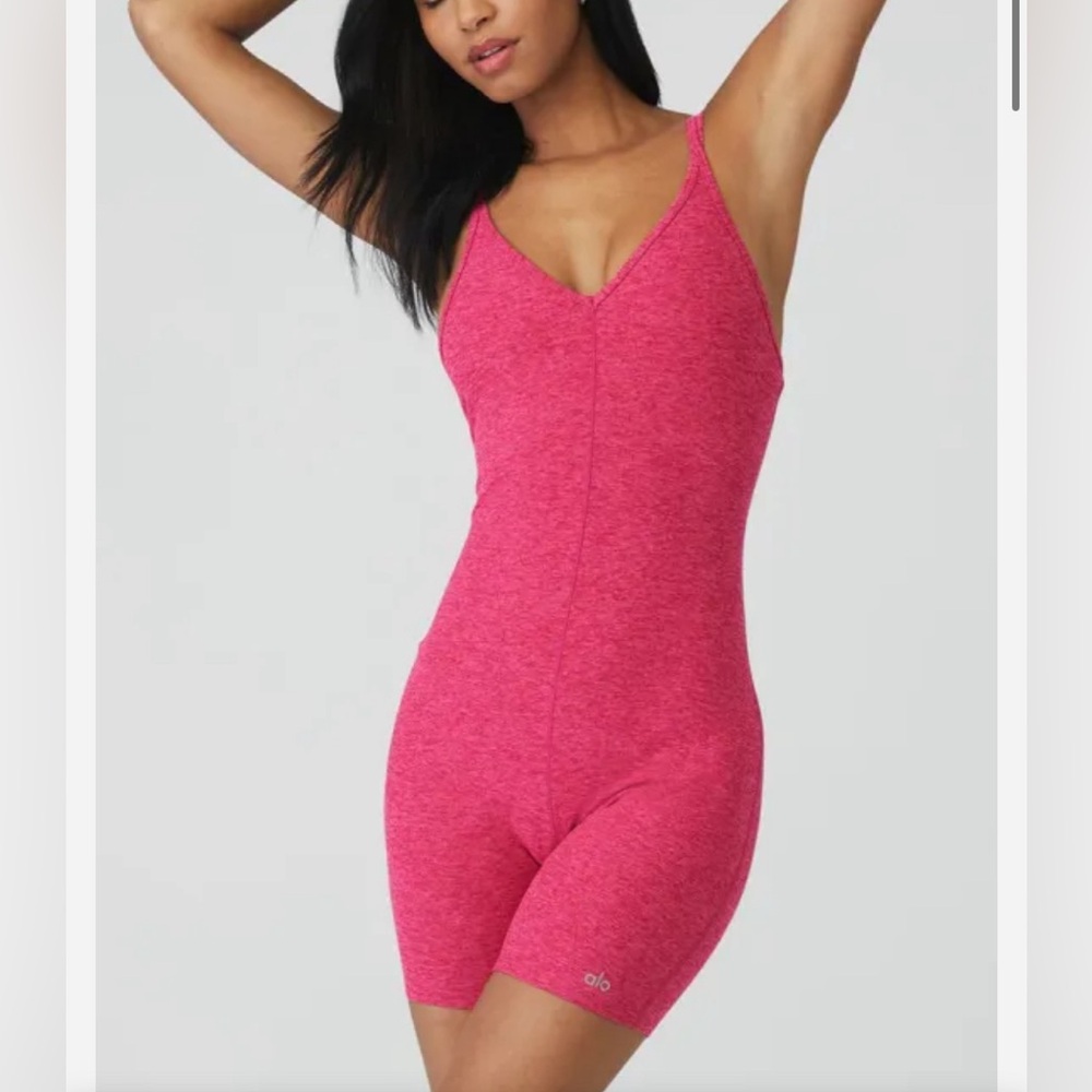 Alosoft Suns Out Onesie - Magenta Crush Heather